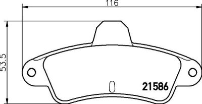 MINTEX MDB1885 комплект тормозных колодок, дисковый тормоз на FORD MONDEO I (GBP)