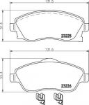 MINTEX MDB2073 комплект тормозных колодок, дисковый тормоз на OPEL COMBO Tour