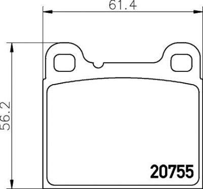 MINTEX MDB2129 комплект тормозных колодок, дисковый тормоз на VOLVO 960 Kombi (965)
