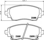 MINTEX MDB2173 Комплект тормозных колодок, диско