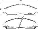 MINTEX MDB2213 комплект тормозных колодок, дисковый тормоз на CHEVROLET CORVETTE (C6)