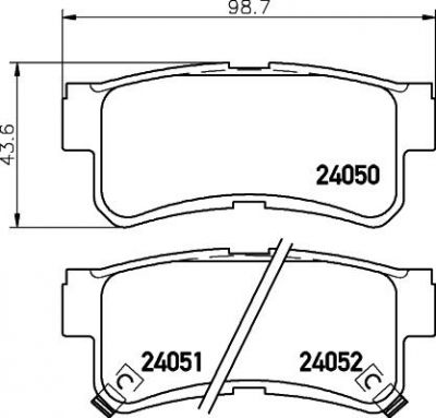 MINTEX MDB2295 Комплект тормозных колодок, диско