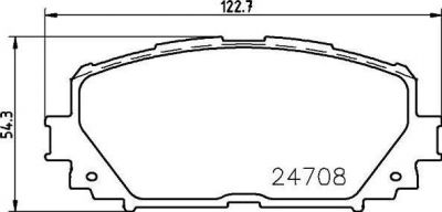 MINTEX MDB2956 комплект тормозных колодок, дисковый тормоз на TOYOTA RACTIS (SCP10_, NCP10_)