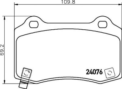 MINTEX MDB2997 комплект тормозных колодок, дисковый тормоз на CHRYSLER 300 C (LX)