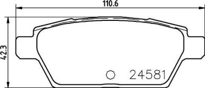 MINTEX MDB3074 комплект тормозных колодок, дисковый тормоз на MAZDA 6 (GG)