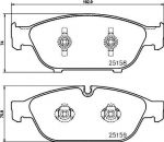 MINTEX MDB3192 комплект тормозных колодок, дисковый тормоз на AUDI A8 (4H_)
