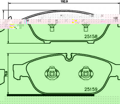 MINTEX MDB3192 комплект тормозных колодок, дисковый тормоз на AUDI A8 (4H_)