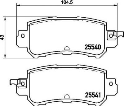MINTEX MDB3293 комплект тормозных колодок, дисковый тормоз на MAZDA CX-3 (DK)