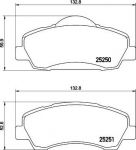 MINTEX MDB3345 комплект тормозных колодок, дисковый тормоз на PEUGEOT 308 II