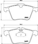 MINTEX MDB3366 комплект тормозных колодок, дисковый тормоз на JAGUAR F-TYPE кабрио (QQ6_)