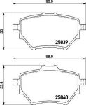 MINTEX MDB3401 комплект тормозных колодок, дисковый тормоз на PEUGEOT 308 II
