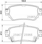 MINTEX MDB3675 комплект тормозных колодок, дисковый тормоз на NISSAN QASHQAI (J11, J11_)