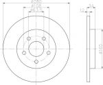 MINTEX MDC1504 тормозной диск на FORD MONDEO III (B5Y)