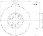 MINTEX MDC2193 тормозной диск на PEUGEOT 407 купе (6C_)