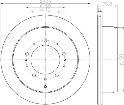 MINTEX MDC2288 тормозной диск на TOYOTA TUNDRA пикап (_K5_)
