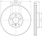 MINTEX MDC2328 тормозной диск на X6 (F16, F86)