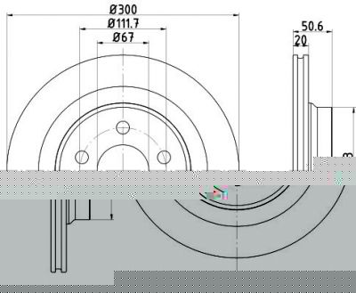 MINTEX MDC2679 тормозной диск на X1 (F48)