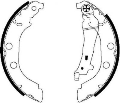MINTEX MFR408 комплект тормозных колодок на PEUGEOT 406 (8B)