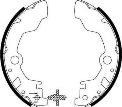 MINTEX MFR418 комплект тормозных колодок на SUBARU REX III