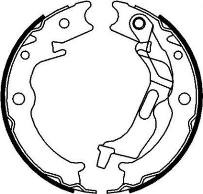 MINTEX MFR661 комплект тормозных колодок, стояночная тормозная с на CHEVROLET LACETTI (J200)