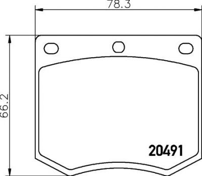 MINTEX MGB633 комплект тормозных колодок, дисковый тормоз на FORD TAUNUS '80 (GBS, GBNS)