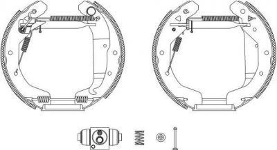 MINTEX MSP282 комплект тормозных колодок на OPEL ZAFIRA A (F75_)