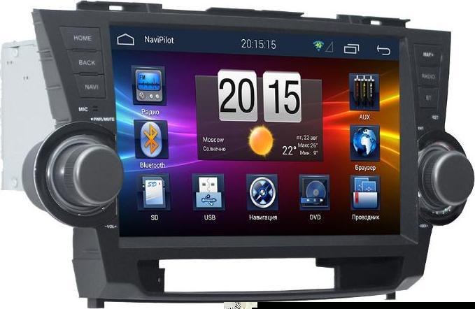 Navipilot DROID2 Toyota Highlander 2007-2013