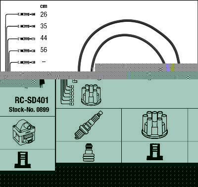 NGK 0899 комплект проводов зажигания на SKODA 105,120 (744)
