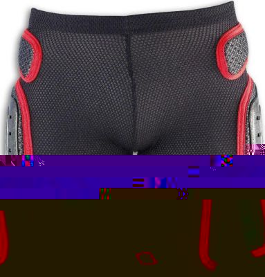 Защитные шорты NIDECKER 2016-17 padded plastic shorts white/red (US:L)