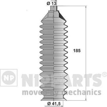 NIPParts J2843007 комплект пылника, рулевое управление на MAZDA 323 F V (BA)