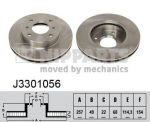 NIPPARTS Диск тормозной передний NISSAN ALMERA CLASSIC N16 PRIMERA P10 P11 (40206-93J01, J3301056)