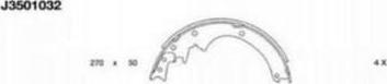 NIPParts J3501032 комплект тормозных колодок на NISSAN PATROL III/2 Hardtop (K260)