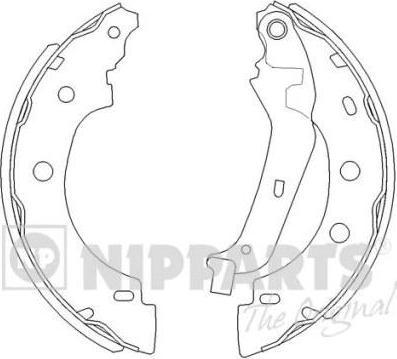 NIPParts J3501056 комплект тормозных колодок на NISSAN KUBISTAR (X76)