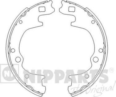 NIPParts J3503034 комплект тормозных колодок на HYUNDAI H100 автобус (P)