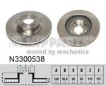 NIPPARTS Диск тормозной HYUNDAI GENESIS COUPE 08- задн. (51712-2M000, N3300538)