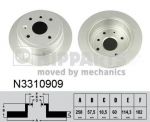 NIPPARTS Диск тормозной зад. CHEVOLET Lacetti//Nubira 1,4-2,0L 05-> (258x10,5mm) (96549630, N3310909)