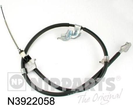 NIPParts N3922058 трос, стояночная тормозная система на TOYOTA YARIS (NHP13_, NSP13_, NCP13_, KSP13_, NLP13_)