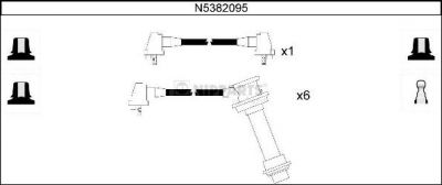 NIPParts N5382095 комплект проводов зажигания на TOYOTA CROWN седан (JZS13_, YS13_, LS13_, GS13_)