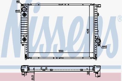 Nissens 60618A радиатор, охлаждение двигателя на 3 кабрио (E30)