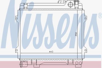 Nissens 60658 радиатор, охлаждение двигателя на 3 (E21)