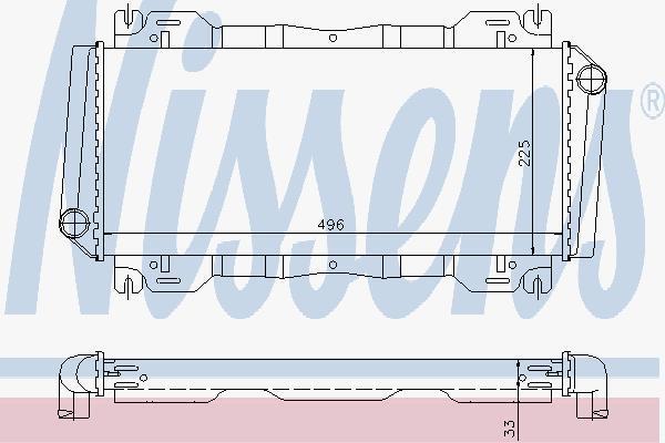 Nissens 62093 радиатор, охлаждение двигателя на FORD FIESTA фургон (FVD)