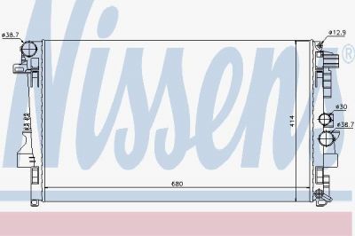 NISSENS Радиатор охлаждения двигателя MERCEDES VIANO W 639 (03-) 2.0 CDI (6395010401, 62572)