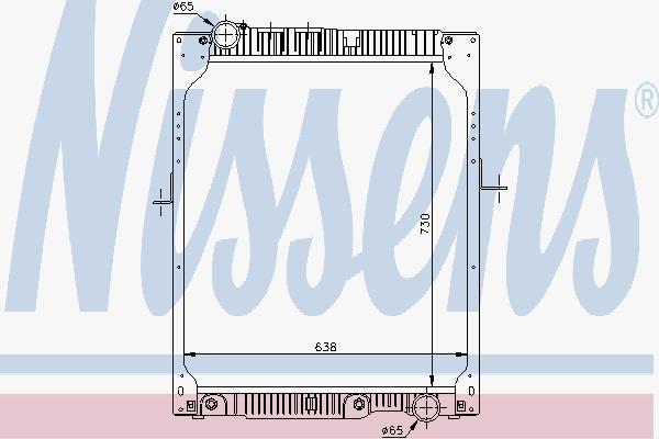 Nissens 62643A радиатор, охлаждение двигателя на MERCEDES-BENZ SK