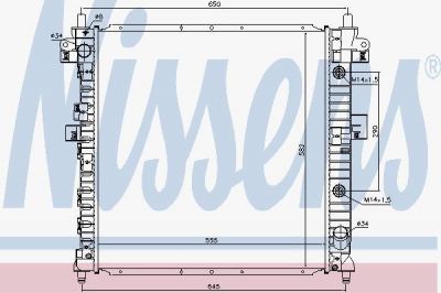 Nissens 64316 радиатор, охлаждение двигателя на SSANGYONG ACTYON SPORTS I (QJ)
