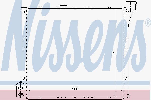 Nissens 65221 радиатор, охлаждение двигателя на VW LT 28-35 I автобус (281-363)
