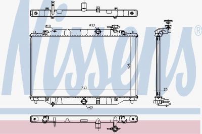 Nissens 68532 радиатор, охлаждение двигателя на MAZDA CX-5 (KE, GH)