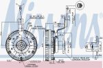 Nissens 86079 сцепление, вентилятор радиатора на MAN TGA