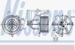 NISSENS NS87085_вентилятор отопителя! D=146 Opel Zafira B 05> (87085)
