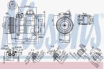 Nissens 890093 компрессор, кондиционер на MERCEDES-BENZ AROCS