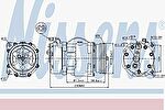 NISSENS Компрессор кондиционера VW GOLF III/PASSAT/SHARAN (89040)